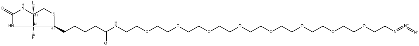 Biotin-PEG8-azide Structure