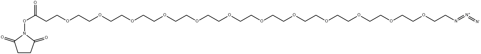 Azido-PEG12-NHS ester Structure