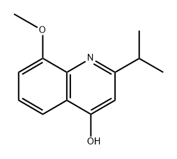 2-Isopropyl-8-methoxy-quinolin-4-ol Structure