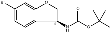 tert-butyl N-[(3S)-6-bromo-2,3-dihydrobenzofuran-3-yl]carbamate Structure