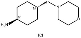 Trans-4-morpholin-4-ylmethyl-cyclohexylamine hydrochloride Structure