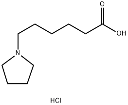 1-Pyrrolidinehexanoic acid hydrochloride Structure