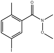 5-iodo-N-methoxy-N,2-dimethylbenzamide Structure