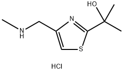 2-Thiazolemethanol, α,α-dimethyl-4-[(methylamino)methyl]-, hydrochloride (1:1) Structure