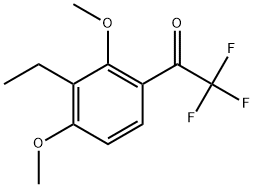 1-(3-Ethyl-2,4-dimethoxyphenyl)-2,2,2-trifluoroethanone Structure