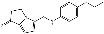 5-(4-Ethoxyphenyl)aminomethyl-2,3-dihydro-1H-pyrrolizin-1-one Structure