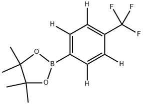 1,3,2-Dioxaborolane, 4,4,5,5-tetramethyl-2-[4-(trifluoromethyl)phenyl-2,3,5,6-d4]- 구조식 이미지