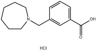 3-(Azepan-1-ylmethyl)benzoic acid hydrochloride 구조식 이미지
