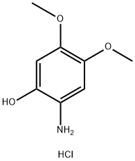 2-amino-4,5-dimethoxyphenol hydrochloride Structure