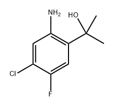 Benzenemethanol, 2-amino-4-chloro-5-fluoro-α,α-dimethyl- Structure