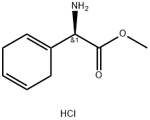 (R)-Methyl 2-Amino-2-(cyclohexa-1,4-dien-1-yl)acetate Hydrochloride Structure