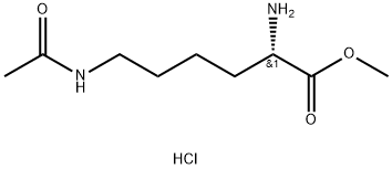 (S)-methyl 6-acetamido-2-aminohexanoate hydrochloride Structure