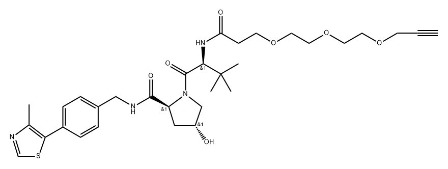 (S,R,S)-AHPC-PEG3-Alkyne 구조식 이미지
