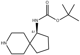 tert-Butyl (S)-(8-azaspiro[4.5]decan-1-yl)carbamate Structure