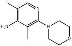 4-Pyridinamine, 5-fluoro-3-methyl-2-(4-morpholinyl)- Structure
