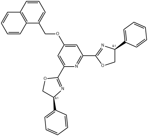 1-naphthalenyl-(S)-4-phenyl- BNO-PYBOX Structure