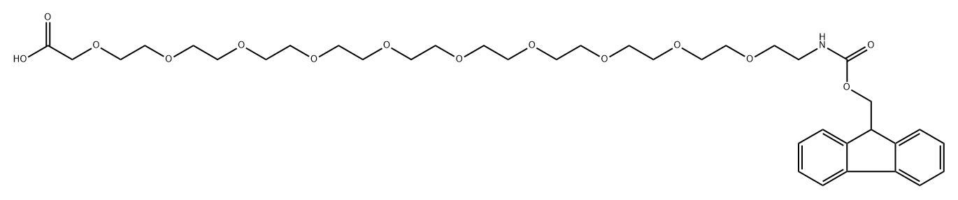 Fmoc-NH-PEG10-CH2COOH Structure