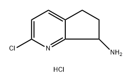 2-chloro-5H,6H,7H-cyclopenta[b]pyridin-7-amine
hydrochloride Structure