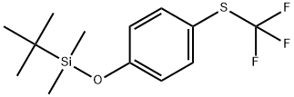 1-[[(1,1-Dimethylethyl)dimethylsilyl]oxy]-4-[(trifluoromethyl)thio]benzene 구조식 이미지