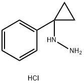 Hydrazine, (1-phenylcyclopropyl)-, hydrochloride (1:1) 구조식 이미지