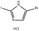 1H-Imidazole, 5-bromo-2-iodo-, hydrochloride (1:1) Structure