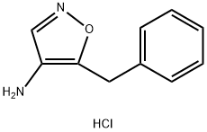 4-Isoxazolamine, 5-(phenylmethyl)-, hydrochloride (1:1) 구조식 이미지