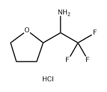 2-Furanmethanamine, tetrahydro-α-(trifluoromethyl)-, hydrochloride (1:1) Structure