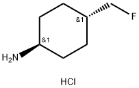 trans 4-(fluoromethyl)cyclohexan-1-amine hydrochloride 구조식 이미지