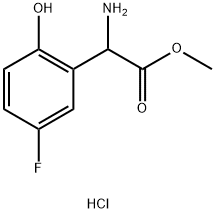 METHYL 2-AMINO-2-(5-FLUORO-2-HYDROXYPHENYL)ACETATE HYDROCHLORIDE 구조식 이미지