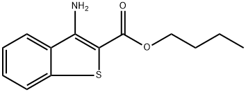 Butyl 3-aminobenzo[b]thiophene-2-carboxylate Structure