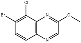 7-Bromo-8-chloro-2-methoxyquinoxaline Structure