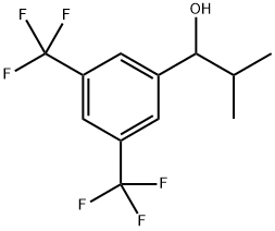 1-(3,5-bis(trifluoromethyl)phenyl)-2-methylpropan-1-ol Structure