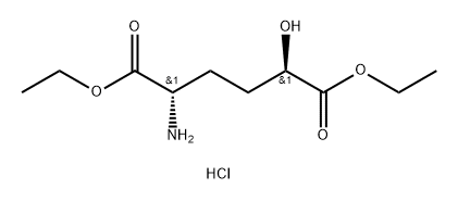 (2S,5R)-rel-2-Amino-5-hydroxy-hexanedioic acid diethyl ester hydrochloride Structure