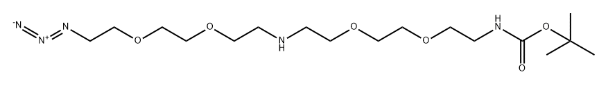 N-(Azido-PEG2)-NH-PEG2-NHBoc Structure