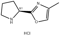 (S)-4-Methyl-2-(pyrrolidin-2-yl)-1,3-oxazole?dihydrochloride Structure