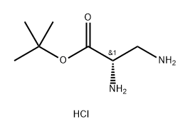 L-Alanine, 3-amino-, 1,1-dimethylethyl ester, hydrochloride (1:2) Structure