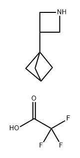 Azetidine, 3-bicyclo[1.1.1]pent-1-yl-, 2,2,2-trifluoroacetate (1:1) Structure