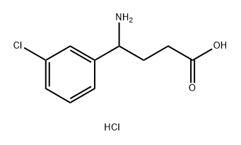 4-Amino-4-(3-chloro-phenyl)-butyric acid hydrochloride Structure