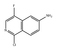 1-chloro-4-fluoro-isoquinolin-6-amine 구조식 이미지