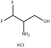 2-amino-3,3-difluoropropan-1-ol hydrochloride Structure