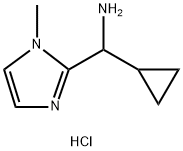 1H-Imidazole-2-methanamine, α-cyclopropyl-1-methyl-, hydrochloride (1:1) Structure