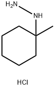 Hydrazine, (1-methylcyclohexyl)-, hydrochloride (1:1) Structure