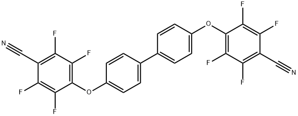 4,4'-([1,1'-biphenyl]-4,4'-diylbis(oxy))bis(2,3,5,6-tetrafluorobenzonitrile) Structure