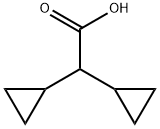 Cyclopropaneacetic acid, α-cyclopropyl- Structure