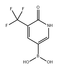 [6-hydroxy-5-(trifluoromethyl)pyridin-3-yl]boronic acid Structure