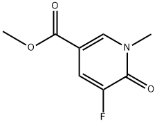 3-Pyridinecarboxylic acid, 5-fluoro-1,6-dihydro-1-methyl-6-oxo-, methyl ester Structure