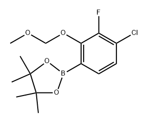 2-(4-chloro-3-fluoro-2-(methoxymethoxy)phenyl)-4,4,5,5-tetramethyl-1,3,2-dioxaborolane Structure