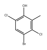 4-Bromo-3,6-dichloro-2-methylphenol Structure