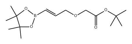 (E)-tert-Butyl 2-((3-(4,4,5,5-tetramethyl-1,3,2-dioxaborolan-2-yl)allyl)oxy)acetate Structure