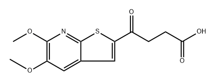 Thieno[2,3-b]pyridine-2-butanoic acid, 5,6-dimethoxy-γ-oxo- Structure